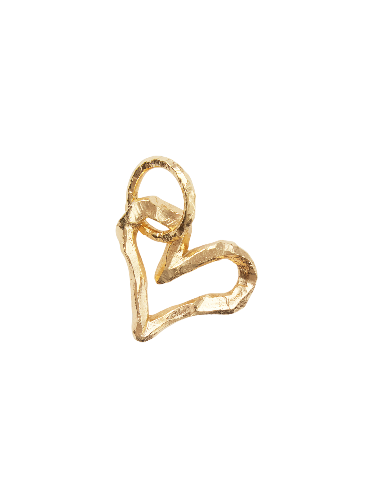 Ringo open heart pendant in 18k yellow gold